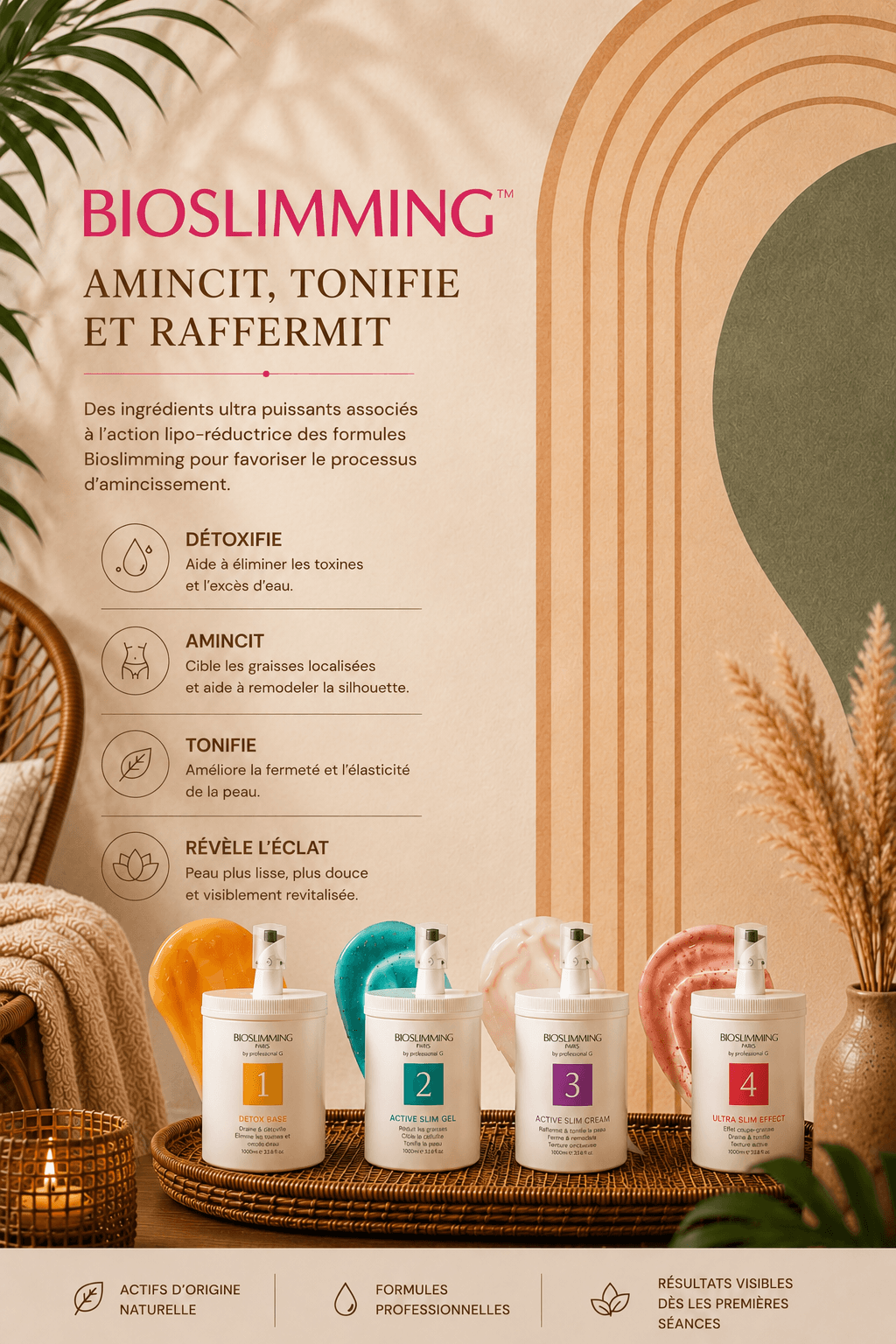 Enveloppement Bioslimming aux actifs naturels